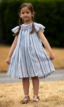 Little Girl Smocked Stripe Dress
