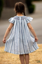 Little Girl Smocked Stripe Dress