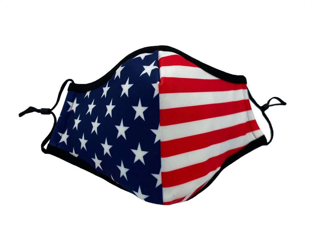 Red & Blue Star Face Mask