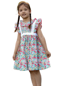 Toddler & Little Girl Floral party dress, Floral Lace Dress, Casual Dress, Birthday Gift Dress