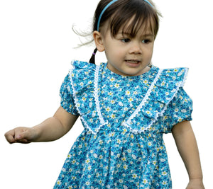 Little girl's Lace Dress Soft Floral Cotton Dress