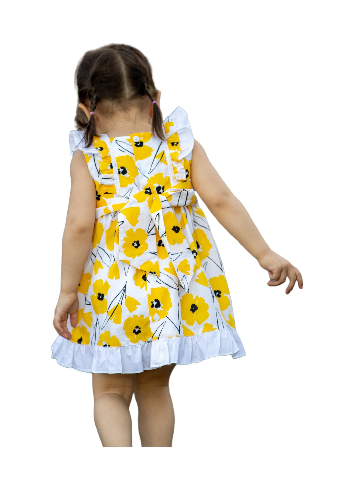 yellow toddler dress Toddler & Little Girl Yellow Floral party dress, Floral Lace Dress, Ca – PHLONA
