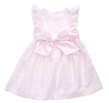 Pink Stripe Embroidered Smocked Angel-Sleeve Dress - Infant, Toddler & Girls