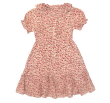 Red & White Floral Bow-Accent Ruffle-Collar A-Line Dress - Infant, Toddler & Girls