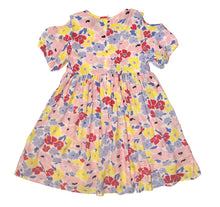Pink & Yellow Floral Shoulder-Cutout A-Line Dress - Infant, Toddler & Girls