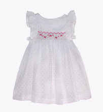Toddler's & Little Girl's  Smocked Dress in Plumeti fabric