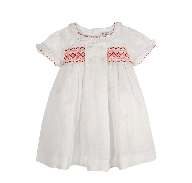 Bonpoint hotsell Grey Smocked Dress -10 yrs