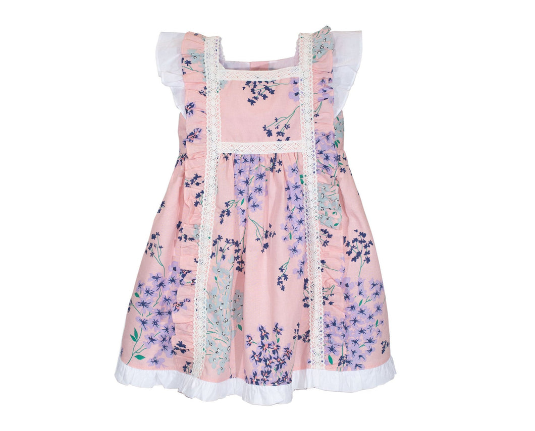 Toddler Girls Fancy Lace Flower Dress Cotton Casual Skater Party Dress