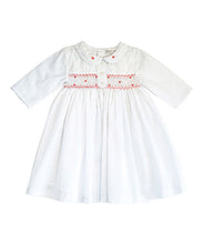 Rosebud Embroidered Smocked Dress