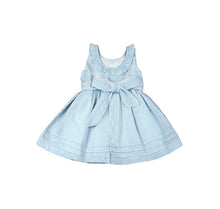 Little Girl's Marino Dress - 100% Cotton Seersucker Summer Beach Dress