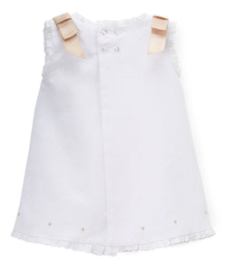 Baby Girls' Pique Dress for Casual and Christening Baptism Dress